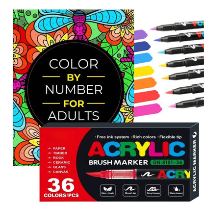 Color By Number For Adults: 75 Beautiful Pictures
