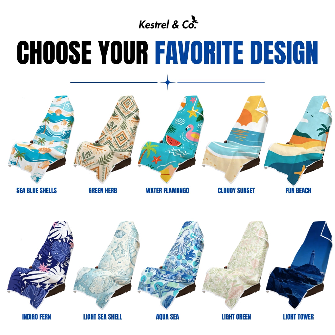 Kestrel™ Car Seat Cover Towel with Snaps