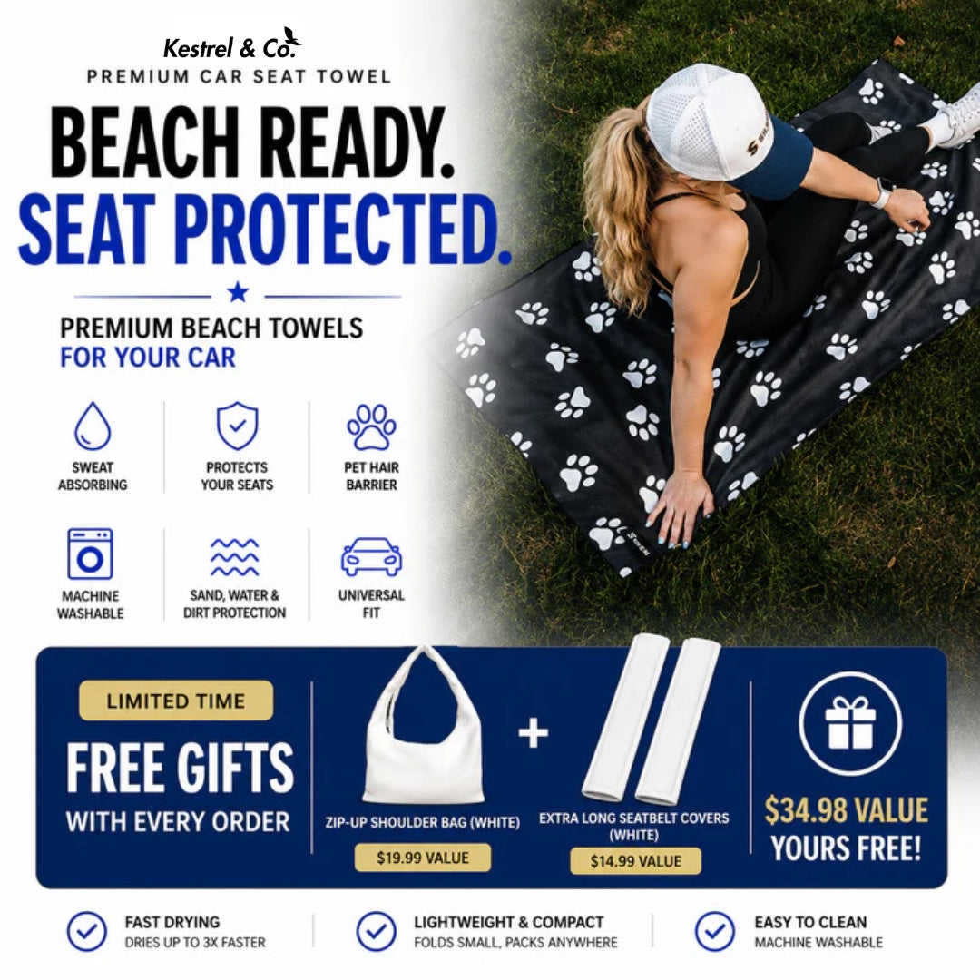Kestrel™ Car Seat Cover Towel with Snaps