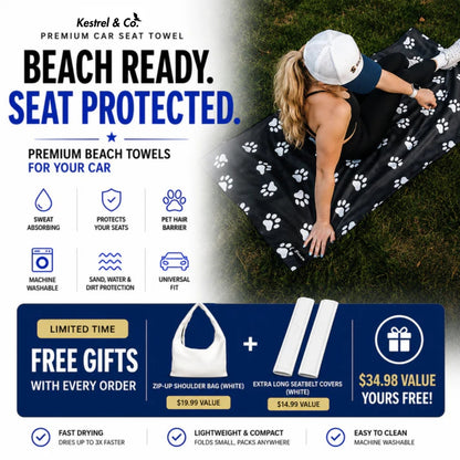 Kestrel™ Car Seat Cover Towel with Snaps
